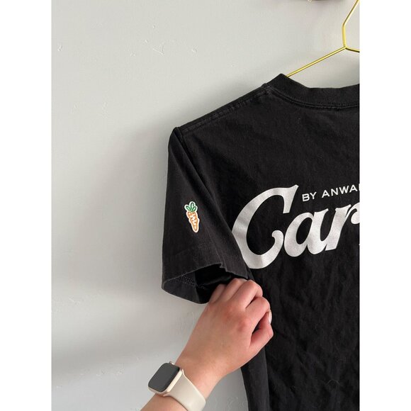 Carrots By Anwar Carrots Men's Front and Rear Woodmark Logo Graphic Tee T-Shirt - Picture 5 of 6